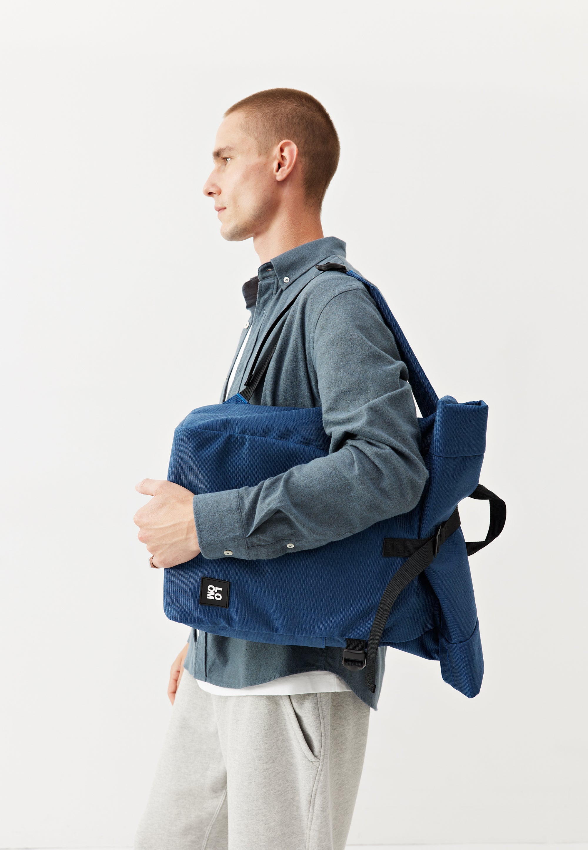 sac à dos Bleu Cobalt profil