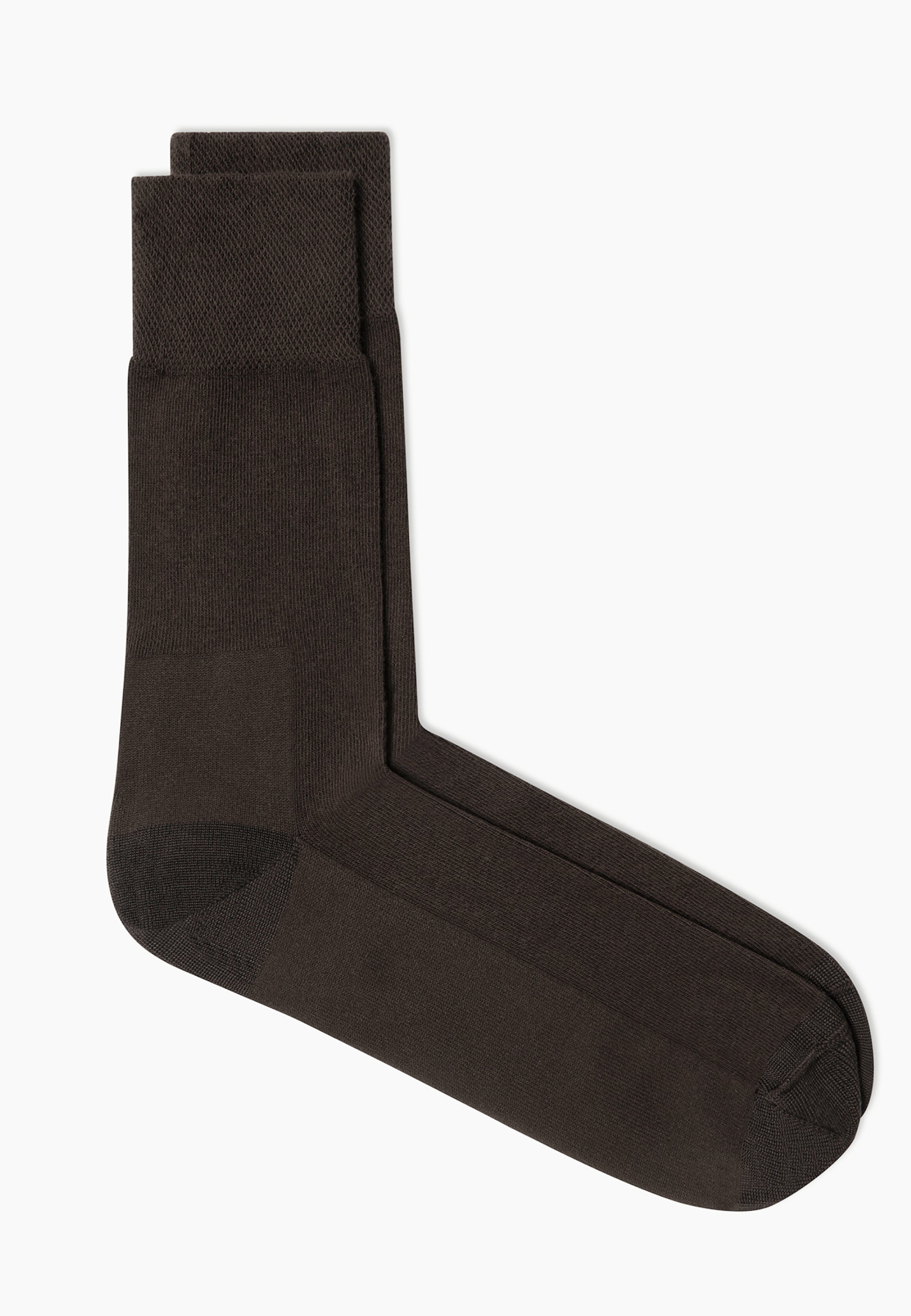 chaussettes coton marron main